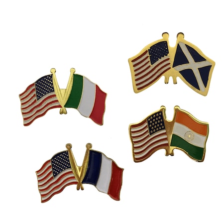 United Kingdom & US Combo Lapel Pin